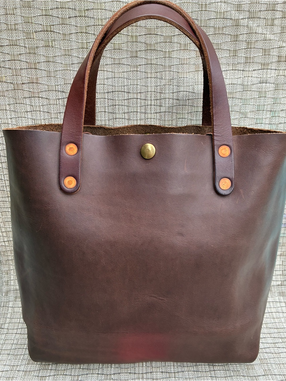 KMM & Co. Brown (Chromexel? As per KMM) Mini Tote